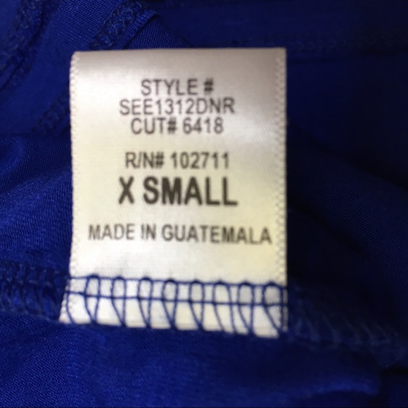 Harlowe & Graham Blue Eyelet Flutter Cami Top Size XS - Picture 12 of 12